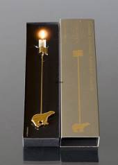 Georg Jensen candleholder 1997. Decoration :Polar bear