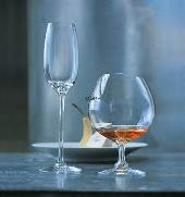 Holmegaard Fontaine champagne glass, capacity 21 cl