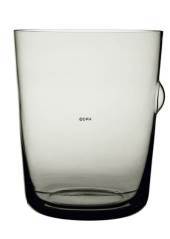 Holmegaard Minima water glass, smoke, capacity 25 cl.