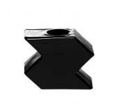 Holmegaard Connection candlestick, small, black