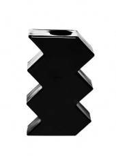 Holmegaard Connection candlestick, medium, black