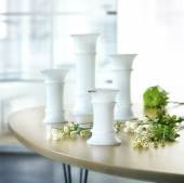 Holmegaard MB vase, opal, mellem