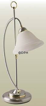 Milan lamp in brushed steel