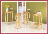 Pedestal for flowers, gold finish, A1, with glass top