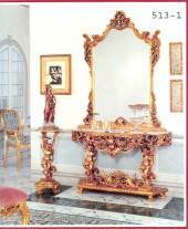Mirror, Goldfinish, 155 x 120 x 10 cm