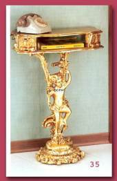 Telephone Table, Gold finish......60X29X84
