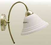 Milan bracket lamp in brushed brass