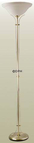 Milan floor lamp uplight in brushed brass