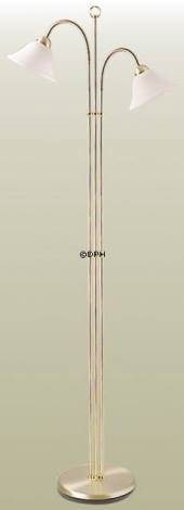 Milan floor lamp in brushed brass