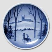 Aluminia plaquette, Merry Christmas, eith
