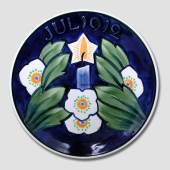 1912 Christmas plate Aluminia Small