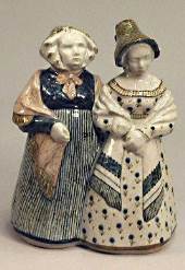 Ladies in national costumes, Bing & Grondahl ceramic figurine