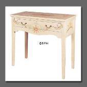 Chinese desk, white, handpainted