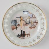 Carl Larsson Platteserie nr. 2 platte nr. 2, Bing & Gr�ndahl - Mors og sm�pigernes v�relse