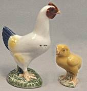 Hen with chicken, Mother's Day figurines, 2 figurines