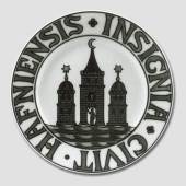 City Arms plate, HAFNIENSIS INSIGNIA CIVIT,  produced by Bing & Grondahl