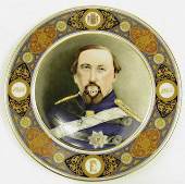 King's plate Frederik VII, produced by Bing & Grondahl