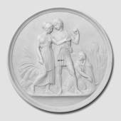 Thorvaldsen plaster plate, produced by Bing & Grondahl
