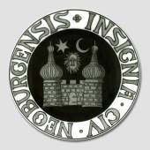City Arms plate, NEOBURGENSIS INSIGNIA CIV, produced by Bing & Grondahl