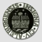 City Arms plate, ALLEBURGENSIS INSIGNIA CIV, produced by Bing & Grondahl