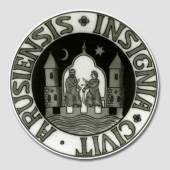 City Arms plate, ARUSIENSIS INSIGNIA CIVIT, produced by Bing & Grondahl