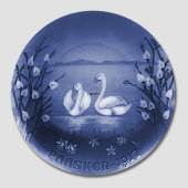 1917 unusual Easter plate, produced by Bing & Grondahl