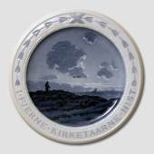 Poet's plate, I fjerne kirketårne hist, produced by Bing & Grondahl