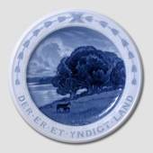 Poet's plate, Der er et yndigt land, produced by Bing & Grondahl