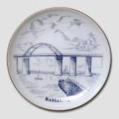 Plate, Rudkoebing, drawing in blue, produced by Bing & Grondahl