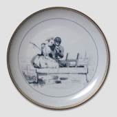 Hans Christian. Andersen fairytale plate, The Shepherdess and the Sweep no. 12, produced by Bing & Grondahl
