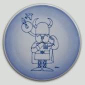 Platte med viking, produceret af Bing & Gr�ndahl 