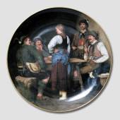 Plate with Masterpieces by Franz Von Defregger