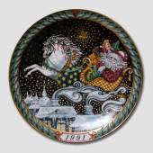 1991 Santa Claus plate, produced by Bing & Grondahl