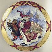 1997 Santa Claus platte, produceret af Bing & Grøndahl