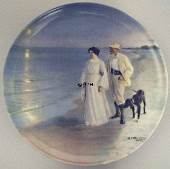 P.S. Kroyer plate, The Artist and his Wife, produced by Bing & Grondahl