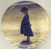 P.S. Kroyer, Girl in Blue, produced by Bing & Grondahl