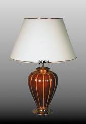 LAMPE BRUN M/GULDSTRIBER 35 CM