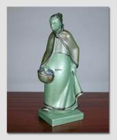 Woman with Basket, figurine