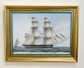 Danish Shipsportraits, Briggen Sara, Bing & Grondahl