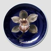 Plate with Orchid no. 1