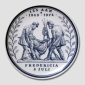 Mindeplatte, Fredericia 125 år 1849-1974