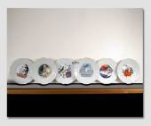 Plates with H. C. Andersen Fairytales - Set of 6 pcs.