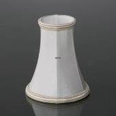 Octagonal bracket lamp shade height 13 cm covered with off white silk material