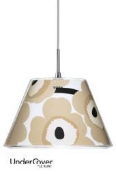 Le Klint UnderCover inderskærm, Marimekko Unikko beige, medium