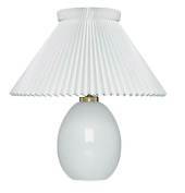 Le Klint 386 A Bordlampe af hvidt glas
