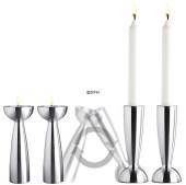 Le Klint Aluminium candlelights for candles and tealights, turnable, set of two
