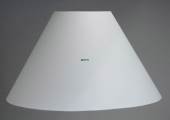 Round lampshade tall model height 14 cm covered with white chintz material