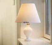 Lampeskærm i hvid chintz passer til Holmegaard Roma Bordlampe nr. 4363315