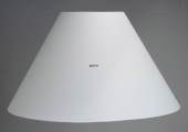 Round lampshade tall model height 15 cm covered with white chintz material
