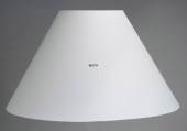 Round lampshade tall model height 17 cm covered with white chintz material